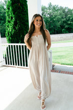 Load image into Gallery viewer, Raegan Smocked Button Front Jumpsuit
