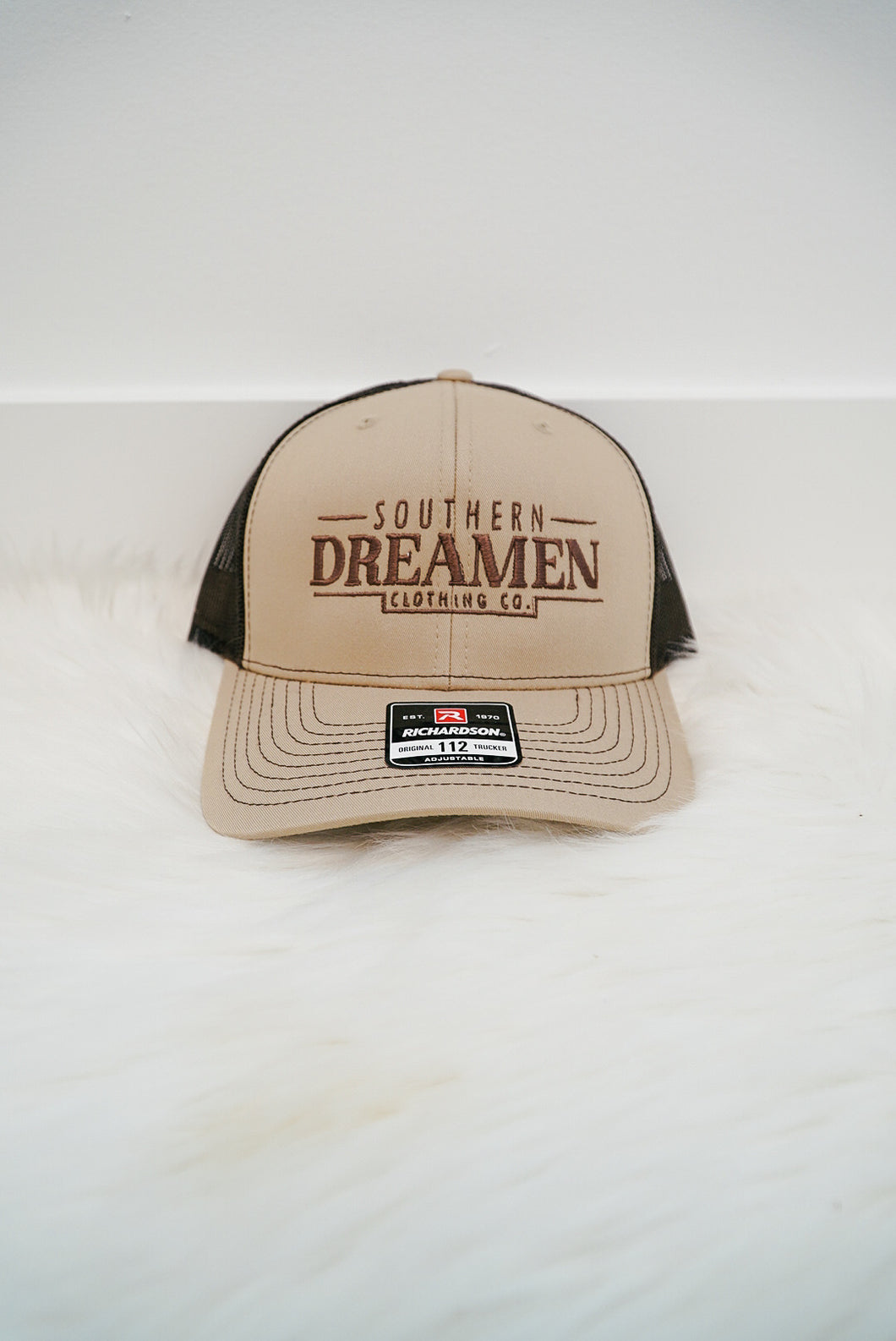 Khaki and Chocolate Trucker Hat