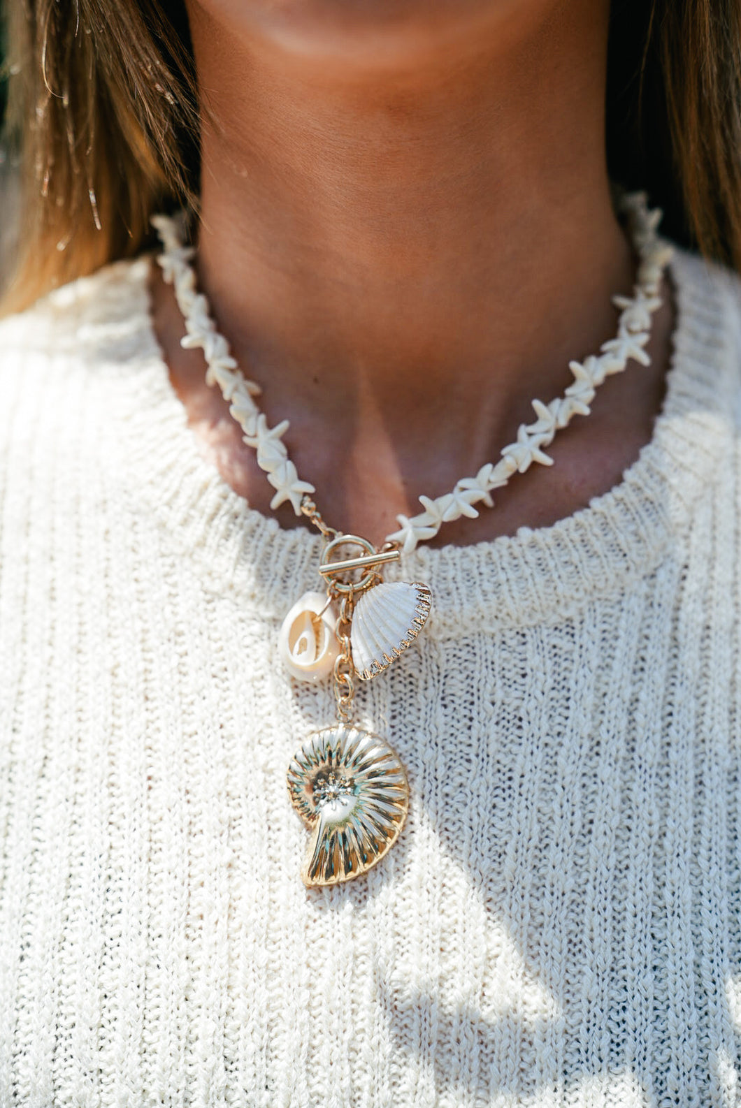 Hattie Seashell Statement Necklace