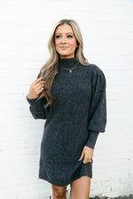 Load image into Gallery viewer, Cassidy Puff Sleeve Sweater Dress
