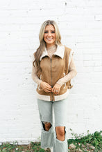 Load image into Gallery viewer, Avery Tan Sherpa Vest
