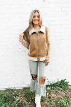 Load image into Gallery viewer, Avery Tan Sherpa Vest
