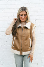 Load image into Gallery viewer, Avery Tan Sherpa Vest
