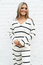 Load image into Gallery viewer, Kiley Collared Striped Pants Set
