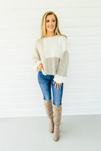 Load image into Gallery viewer, Autumn Feel Colorblock Knit Sweater
