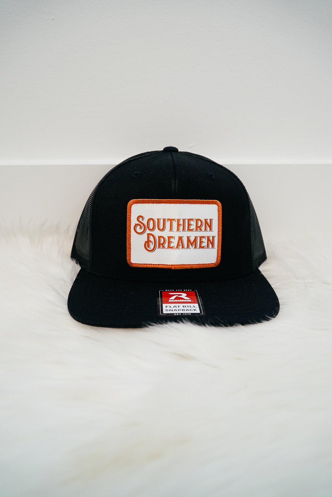 Black and Orange Trucker Hat