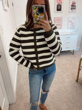 Load image into Gallery viewer, Nina Button Down Striped Cardigan
