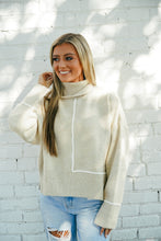 Load image into Gallery viewer, Loose Ends Turtle Neck Sweater
