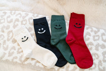 Load image into Gallery viewer, Smiley Face Crew Socks
