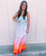 Load image into Gallery viewer, Coastal Sunsets Ombre Maxi Dress
