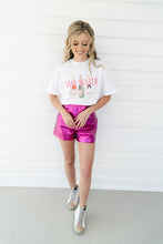 Load image into Gallery viewer, PINK Metallic Shorts
