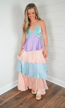 Load image into Gallery viewer, Under The Sea Tiered Maxi Dress
