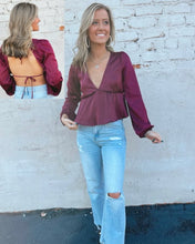 Load image into Gallery viewer, Night Life Satin Blouse
