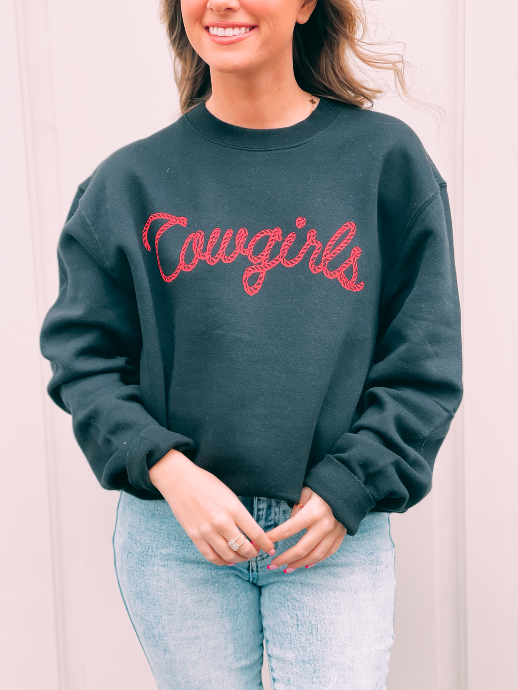 Cowgirls Roped Crewneck