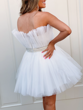 Load image into Gallery viewer, Going To The Chapel Tulle Mini Dress
