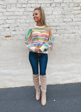 Load image into Gallery viewer, Sweet Like Candy Color Block Sweater
